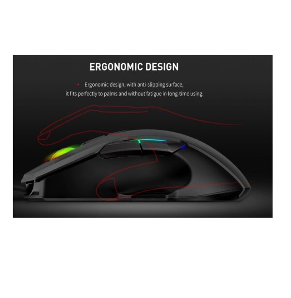 Mouse Gamenote MS1012A USB RGB 4800 DPI