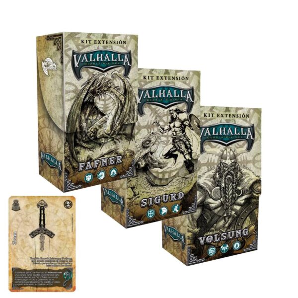 Pack 3 Kit Extensión Valhalla - Volsung,Sigurd,Fafner + Gram