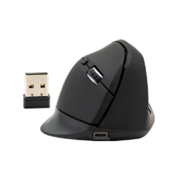 Mouse Inalambrico USB Vertical 6B 1600DPI Negro Philco Pro