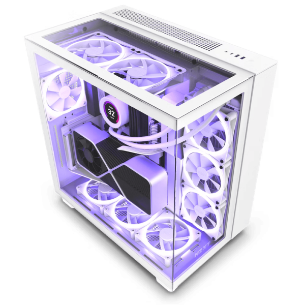 Gabinete NZXT H9 Elite ATX Mid Tower Blanco