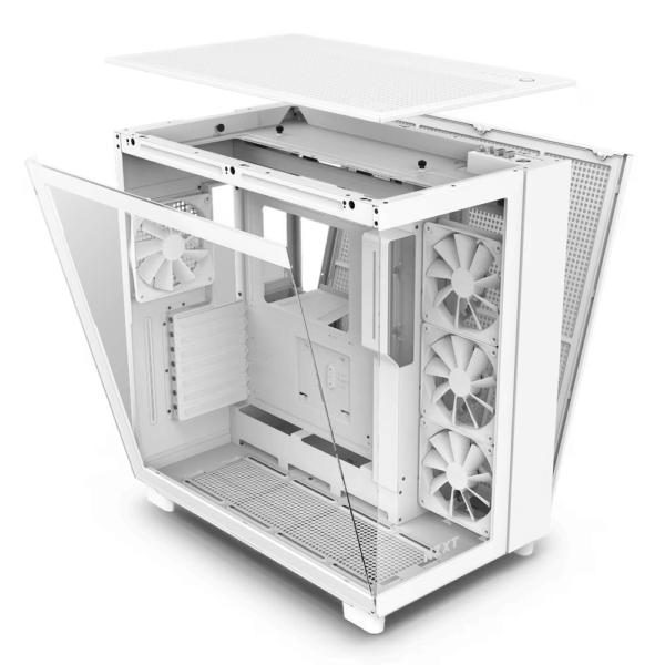 Gabinete NZXT H9 Flow ATX Mid T Blanco