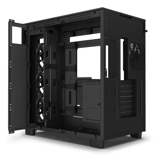 Gabinete NZXT H9 Flow ATX Mid Tower Negro