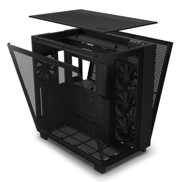 Gabinete NZXT H9 Flow ATX Mid Tower Negro