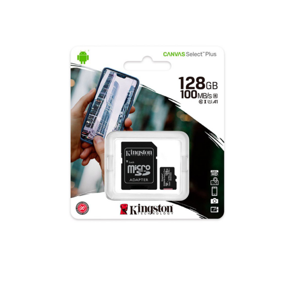 Tarjeta de Memoria MicroSD Kingston Canvas Select Plus 128gb