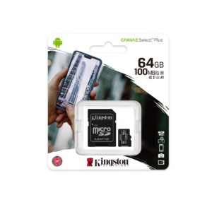 Tarjeta de Memoria MicroSD Kingston Canvas Select Plus 64gb