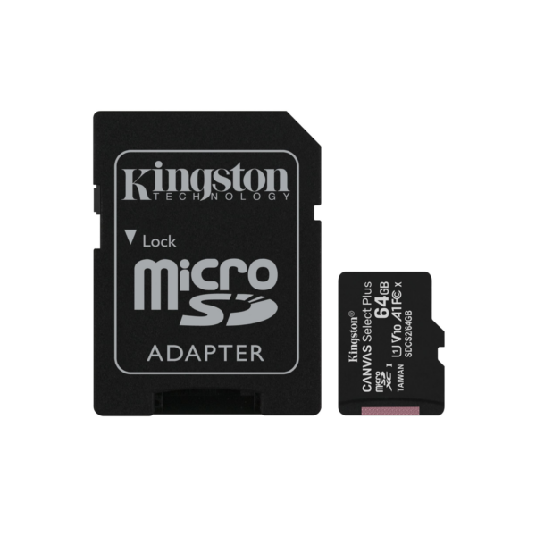 Tarjeta de Memoria MicroSD Kingston Canvas Select Plus 64gb