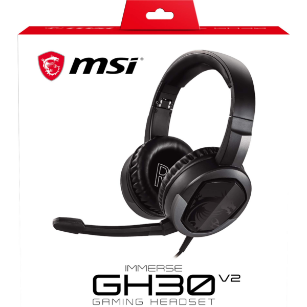 Audifonos Gamer MSI GH30 V2 Inmerse Plegables Jack 3,5mm