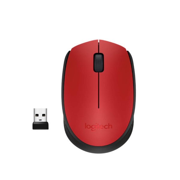 Mouse Logitech M170 Inalámbrico Rojo 1200 Dpi
