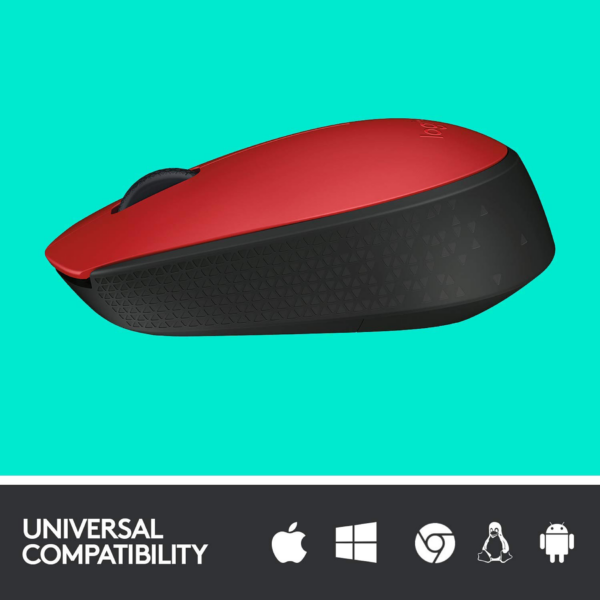 Mouse Logitech M170 Inalámbrico Rojo 1200 Dpi