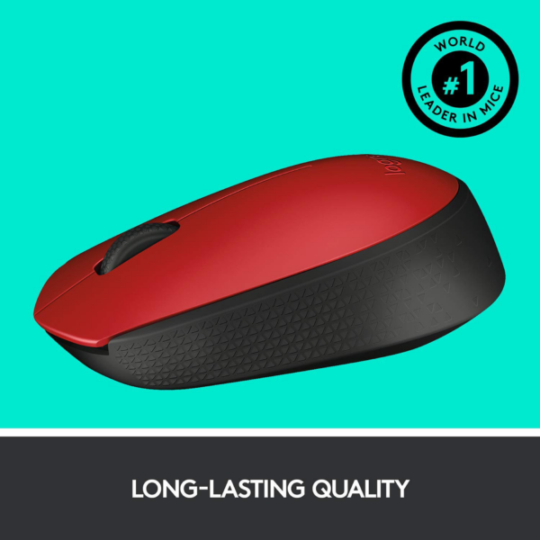Mouse Logitech M170 Inalámbrico Rojo 1200 Dpi