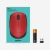 Mouse Logitech M170 Inalámbrico Rojo 1200 Dpi