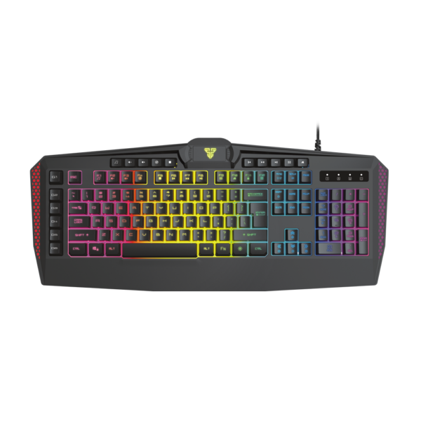 Teclado Gamer Fantech K513 Booster Black Membrana USB RGB