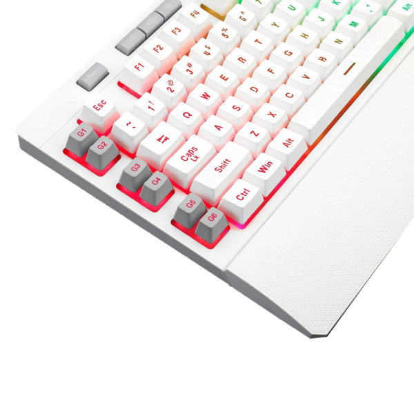 Teclado Gamer Membrana Shiva K512w Rgb Blanco Redragon