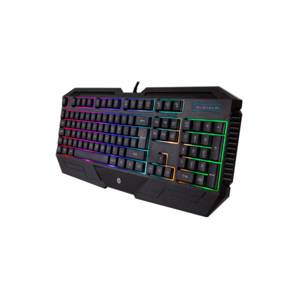 Teclado Gamer HP RGB K110 Membrana RGB Negro USB