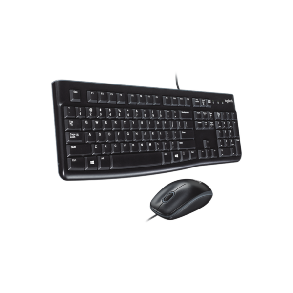 Kit Teclado y Mouse Logitech MK120 Alambrico Negro