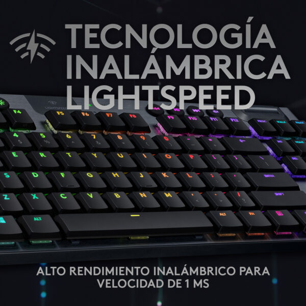 Teclado gamer Logitech G915 TKL QWERTY GL Tactile inglés - Imagen 10