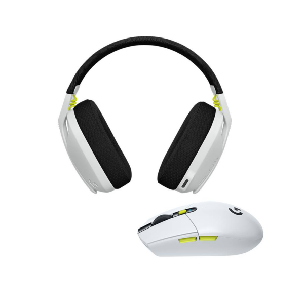 Kit Gamer Logitech Audifono G435 + Mouse G305 Blanco