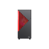Gabinete Gamer Gamemax Contac COC Black/Red EATX