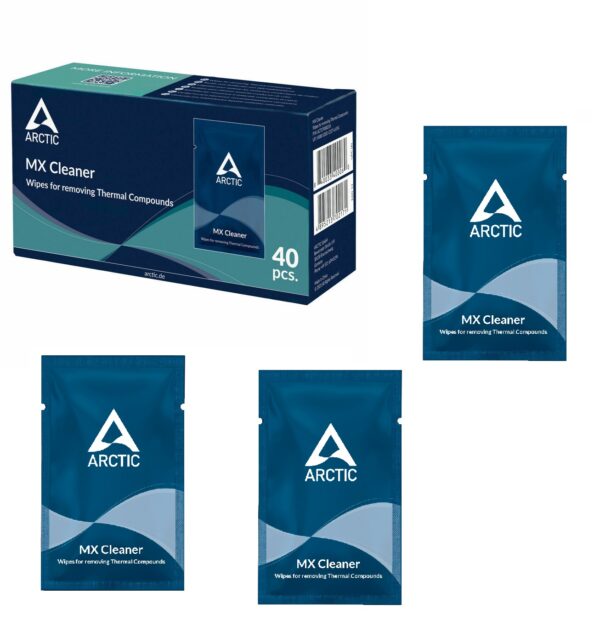 Pack 40 Toallas para limpieza de pasta térmica ARCTIC