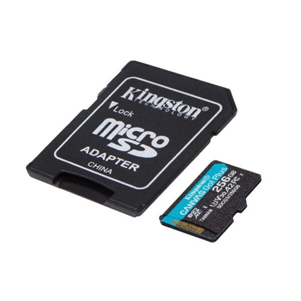 Memoria microSD Kingston CanvasGoPlus 256GB Adap. SD UHS-I