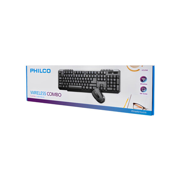 Kit Inalámbrico Teclado + Mouse Philco K5204