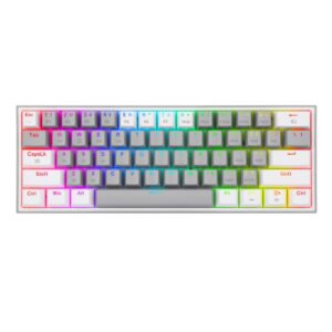 Teclado Redragon Fizz Pro K616 Gris y Blanco RGB