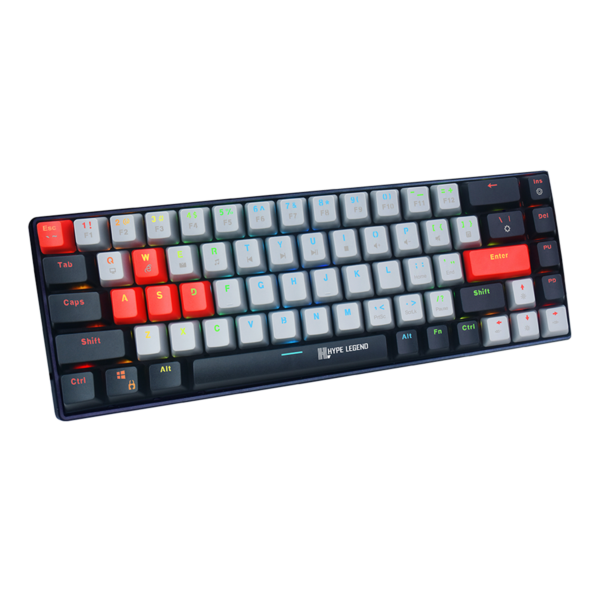 Teclado Gamer Hype Legend Rebel UP 65% SW Outemu Red RGB