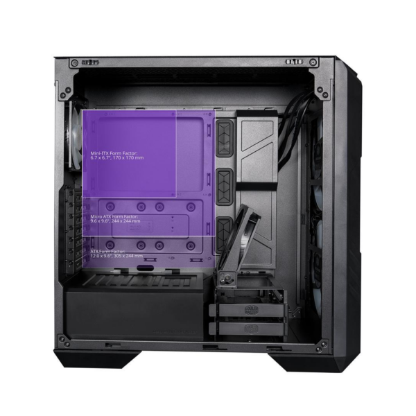 Gabinete Cooler Master HAF 500 Black 4 Fans E-ATX