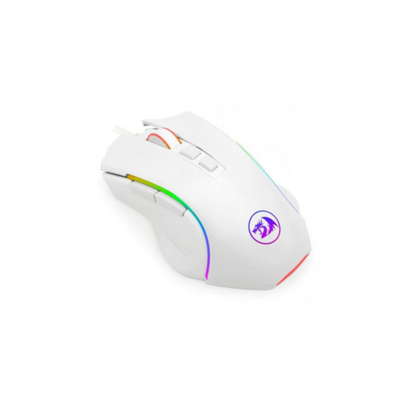 Mouse Gamer Redragon Griffin RGB M607W Blanco 7200 DPI