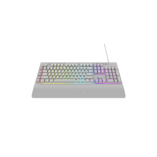 Teclado Gamer Membrana Shiva K512w Rgb Blanco Redragon