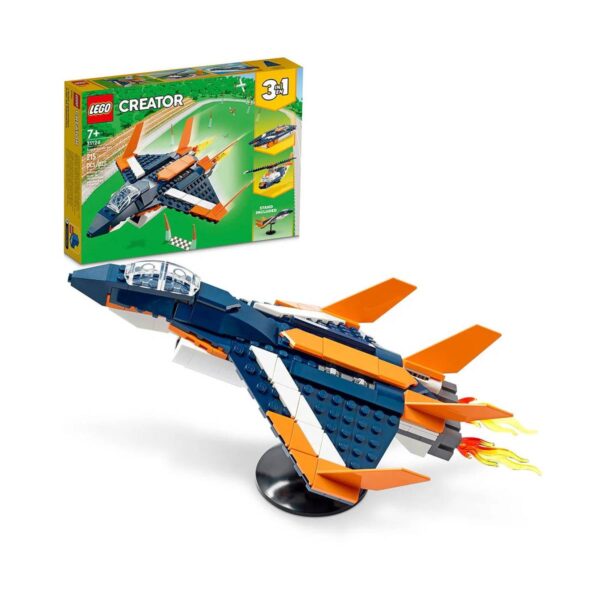LEGO Creator 3 en 1: AVIÓN JET SUPERSÓNICO 31126