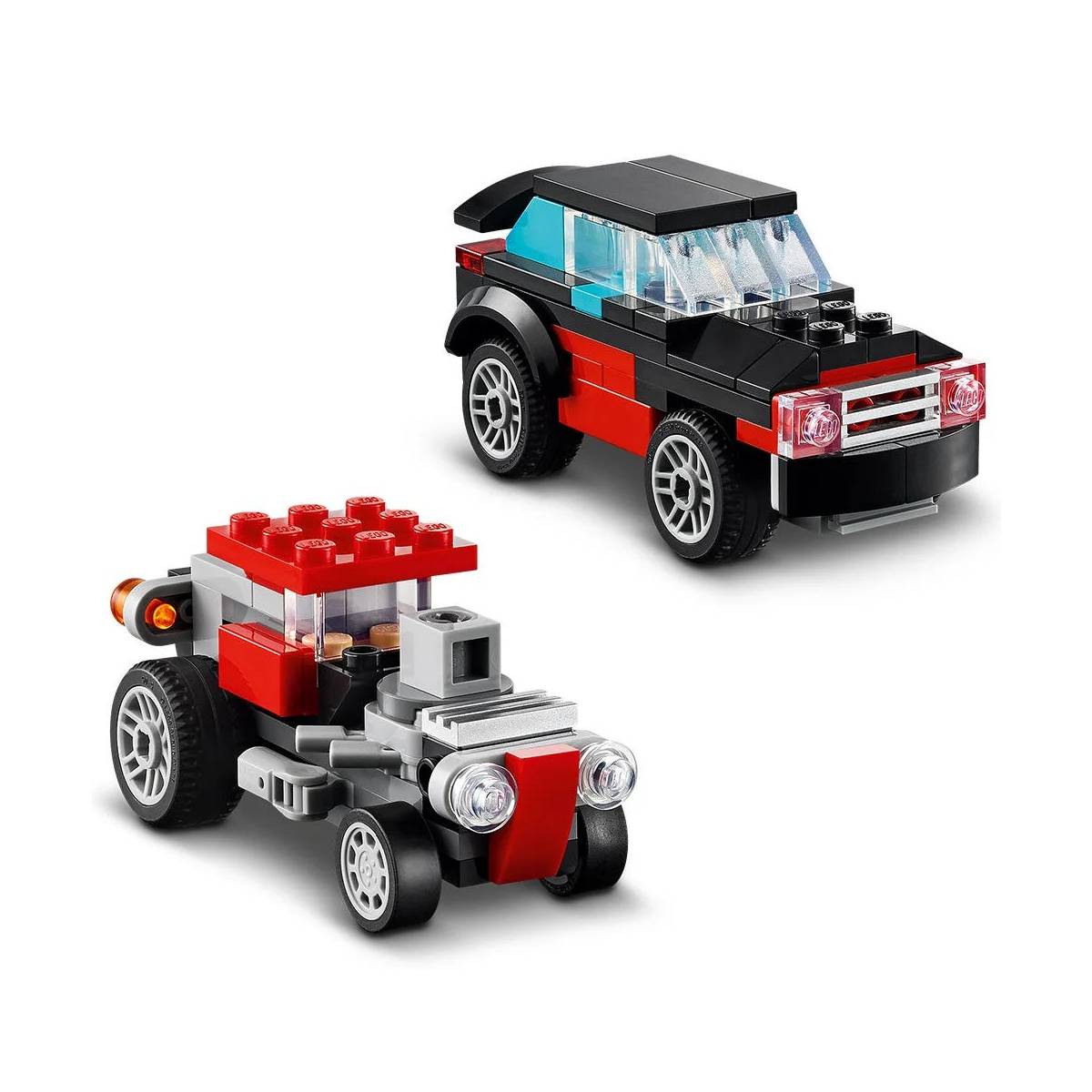 LEGO Creator 3 en 1: CAMIÓN PLATAFORMA CON HELICÓPTERO 31146 - Imagen 4