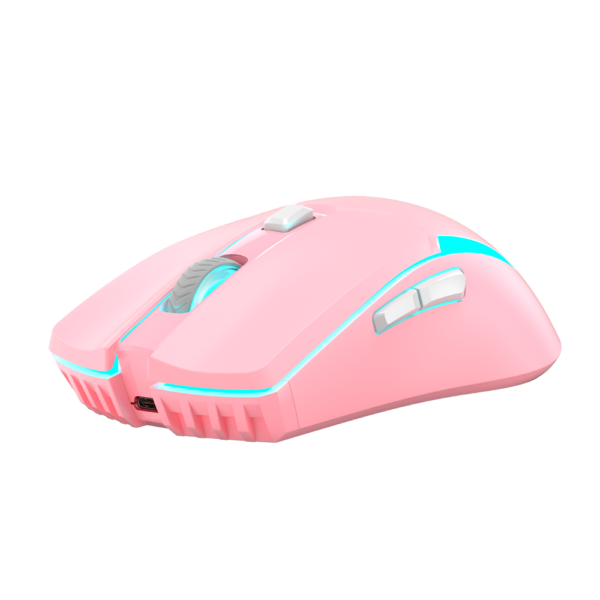 Mouse Gamer Fantech Venom II WGC2+ Pink Inalambrico 2400 Dpi