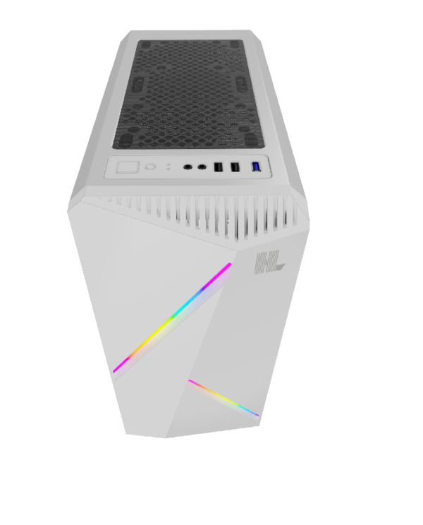 Gabinete Hype Legend Revolution Blanco + 2 Fans Controlador
