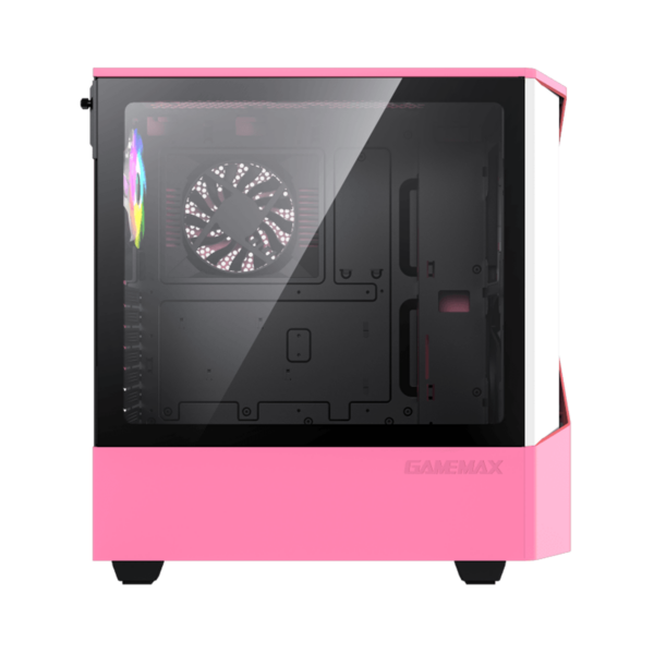 Gabinete Gamer Gamemax Contac COC Pink/White