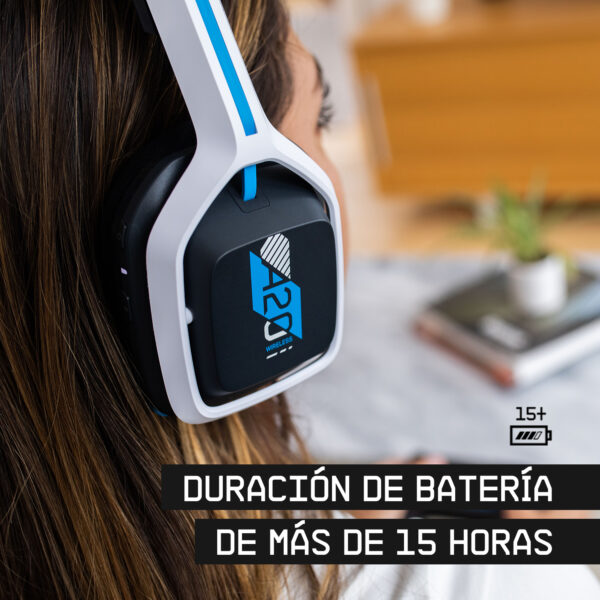 Audifonos Gamer Astro A20 Inalámbricos Blancos PC Xbox PS4 - Imagen 8