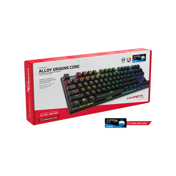 Teclado Gamer HyperX Alloy Origins Core RGB Ingles SW Blue