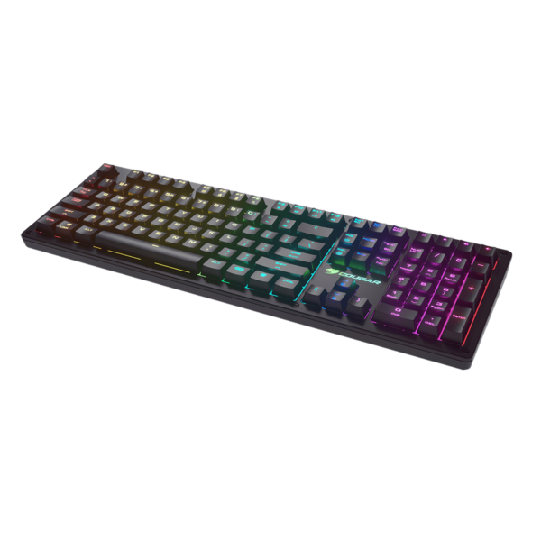 Teclado Gamer Cougar Puri RGB Mecanico Cable Negro Ingles