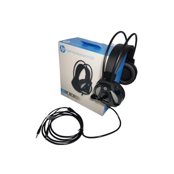 Audifonos Gamer HP H100, JACK 3,5mm PC Ps4 Xbox Negro