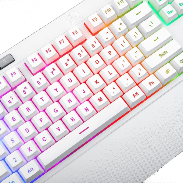 Teclado Gamer Membrana Shiva K512w Rgb Blanco Redragon