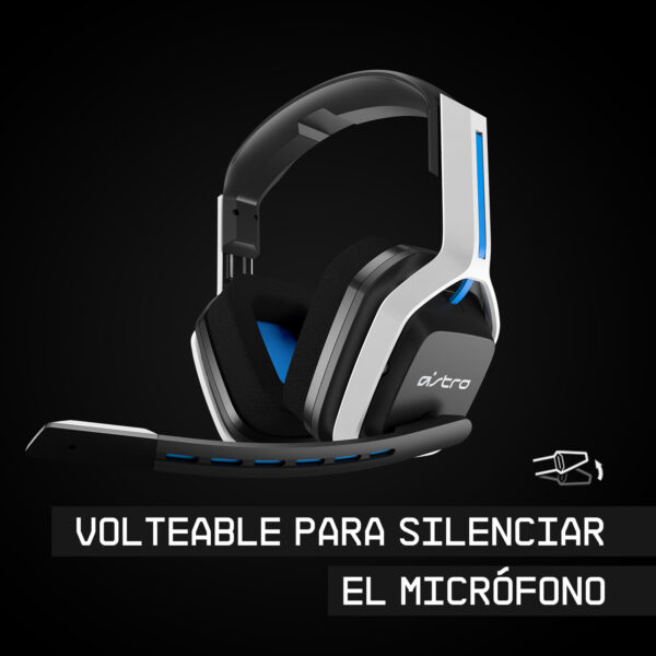 Audifonos Gamer Astro A20 Inalámbricos Blancos PC Xbox PS4 - Imagen 7