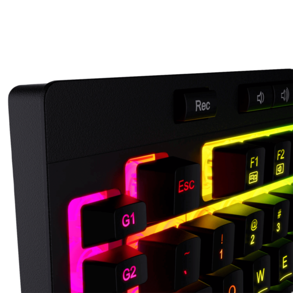 Teclado Gamer Redragon Shiva K512 RGB Negro Membrana Ingles