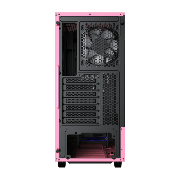 Gabinete Gamer Gamemax Contac COC Pink/White