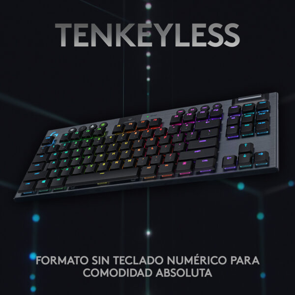 Teclado gamer Logitech G915 TKL QWERTY GL Tactile inglés - Imagen 7