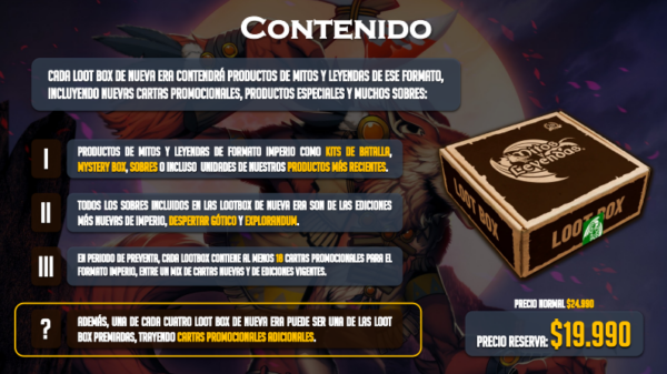 Lootbox Nueva Era 2022 MYL Mitos y Leyendas