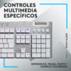 Teclado Gamer Logitech G G815 Sw Tactile White Ingles - Imagen 3