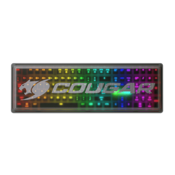 Teclado Gamer Cougar Puri RGB Mecanico Cable Negro Ingles