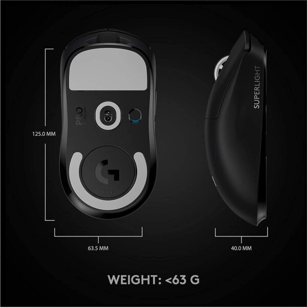 Mouse Gamer Logitech PRO X Superlight Wireless Hero25k Negro