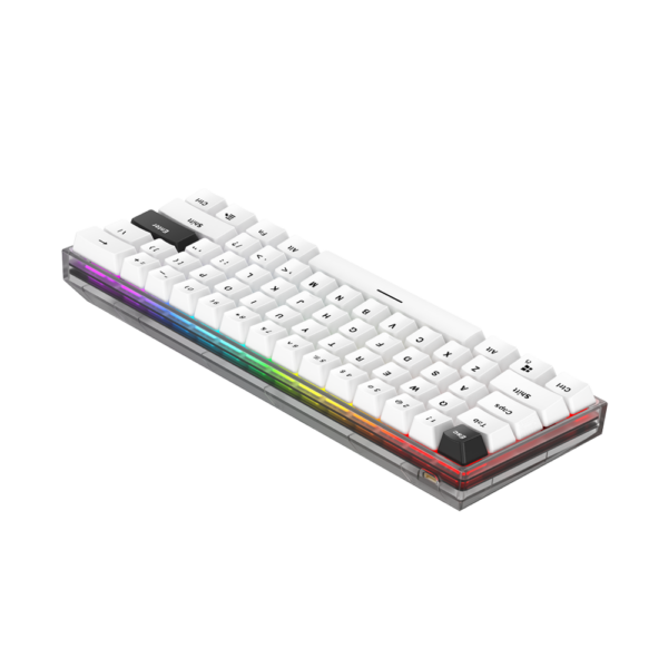 Teclado Gamer Fantech MAXFIT 61 MK857 White Wireless SW Red