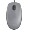 Mouse Logitech Alambrico M110 Silent Plata 1000dpi